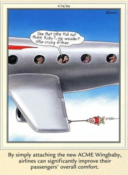 Toddler on flight
