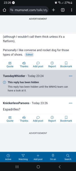 Who has and why have they hidden my reply?