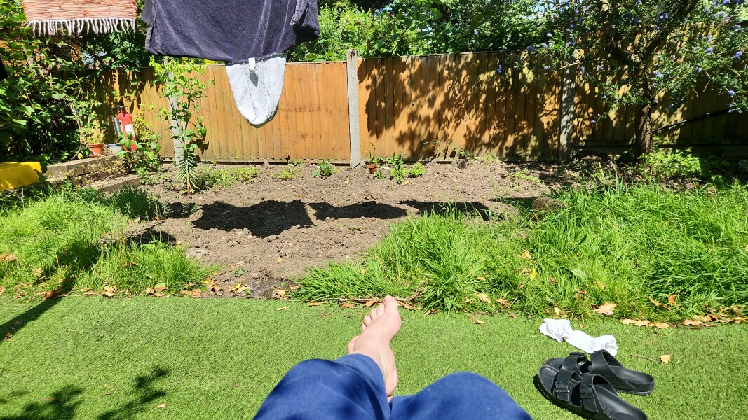 If your garden is messy, do you still sit in it and enjoy it?