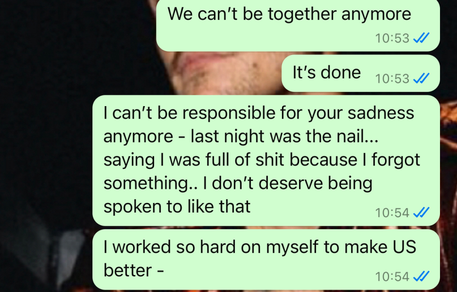 Describe the moment you left your narcissistic emotionally abusive partner