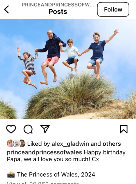 Prince William birthday - new photo