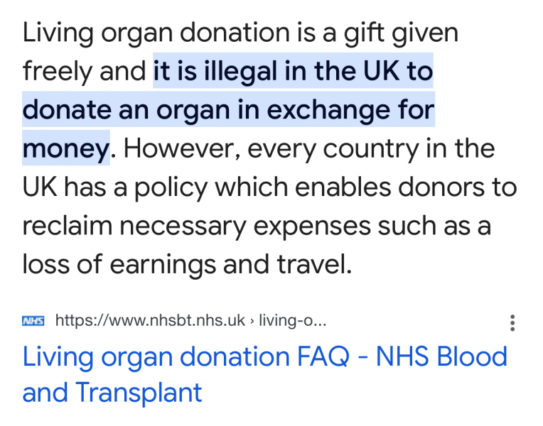 Living donor dilemma