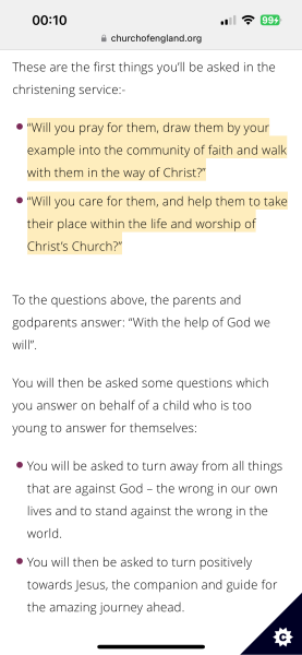 Most people don’t take being a god parent seriously