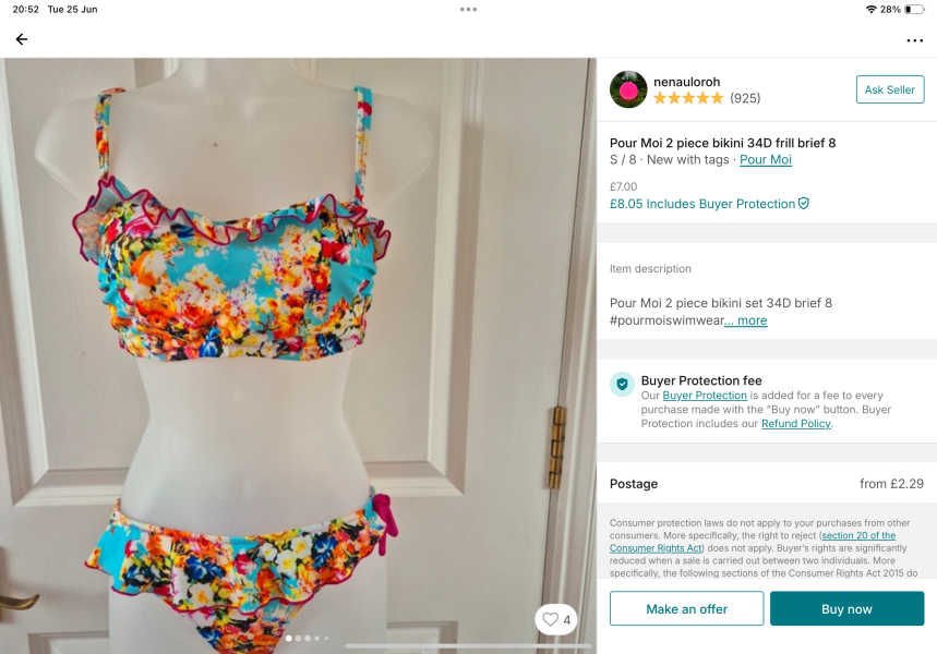 32E bikini that doesn’t look like a bra