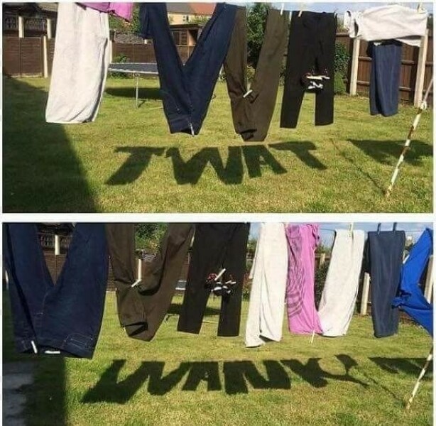 Do you hang knickers on the line?