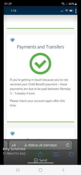child benefit not paid
