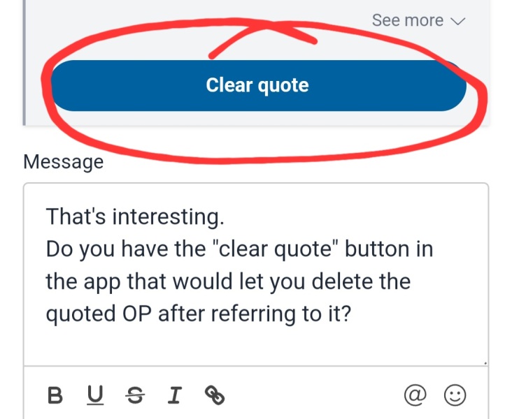 You don't have to quote the whole original post.