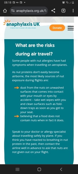 Nuts on planes