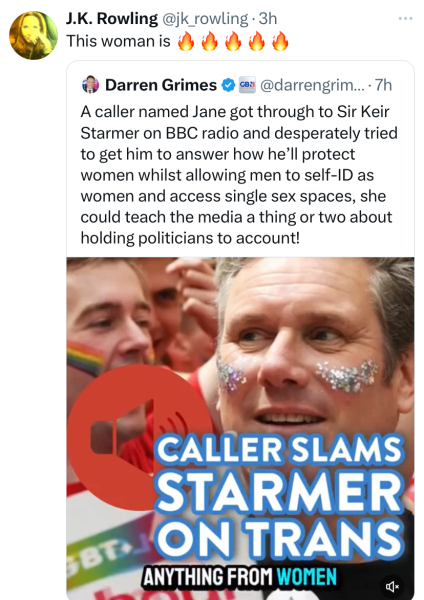 I'm asking Keir a question about women's rights on 5 live - how to phrase it?