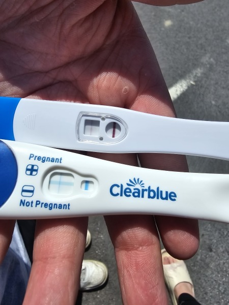 Thin faint positive line? or false positive?