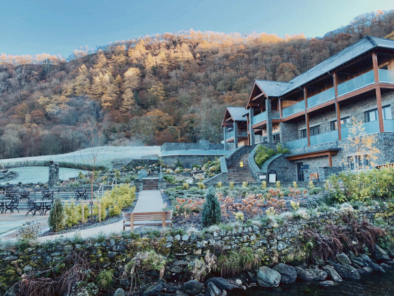 Rural spa with scenery