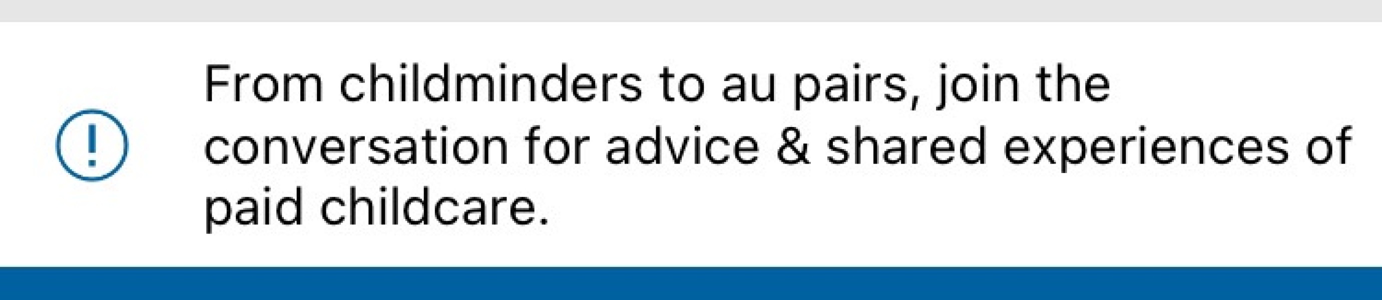 This is the Paid Childcare board. Please post general things in Parenting.