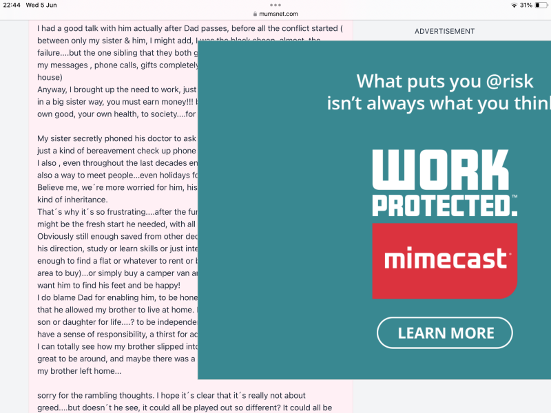 Strobing/flickering adverts
