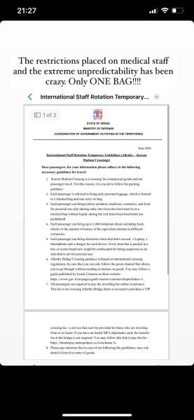 Restrictions on Medical staff