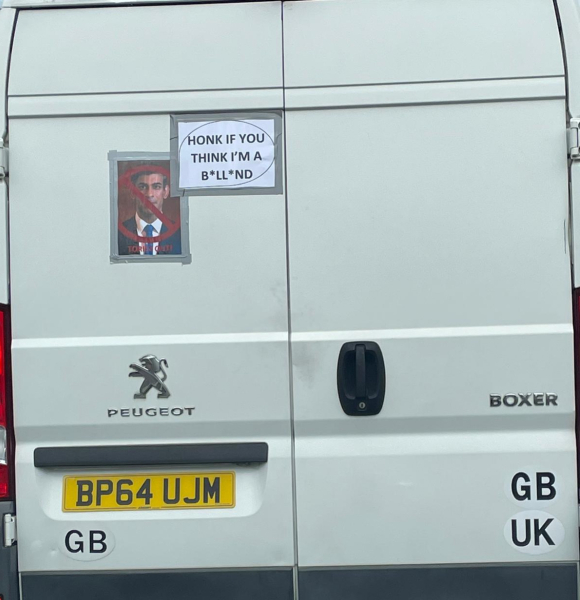 Yet to see a single Conservative sign