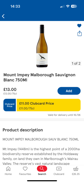 Your favourite Sauvignon Blanc from Tesco