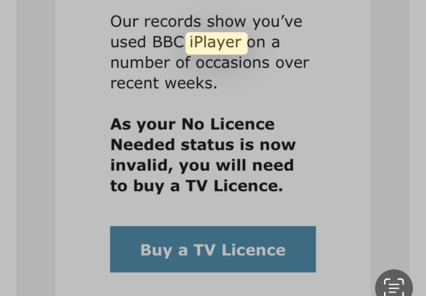 Hassled by tv licence people