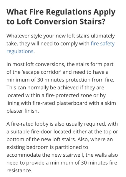 Wrong reason given for no buildings regs...