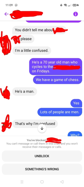 Anybody else desperately trying not to contact a guy?