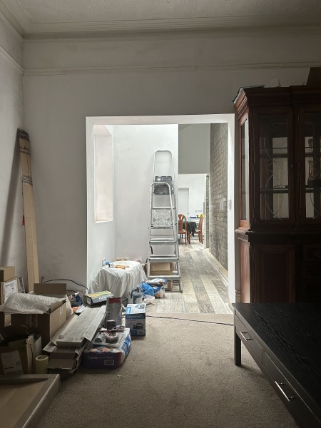 How can I brighten my living room after an extension?