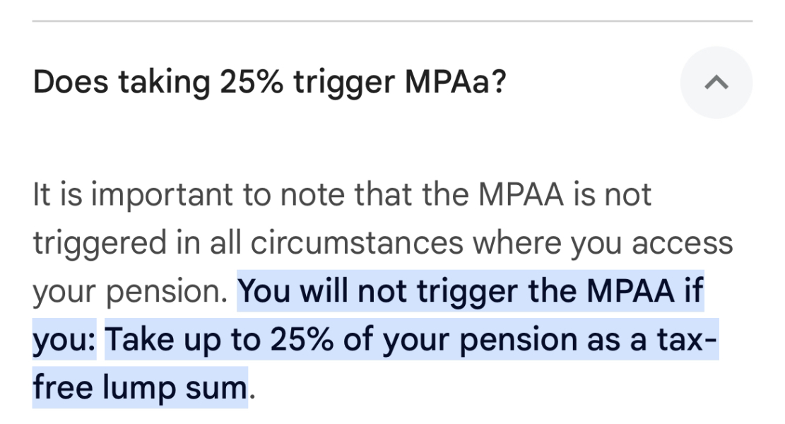To withdraw 25% of pension to pay part of the mortgage?