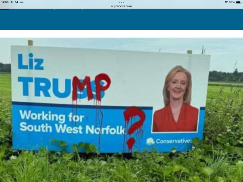 Yet to see a single Conservative sign
