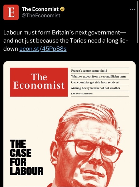 The Economist endorses Labour