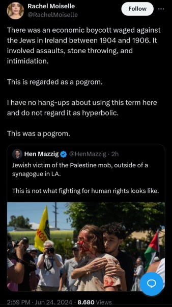 To think Jewish people are the scapegoats of humanity?