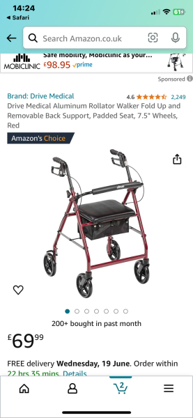 When did you start using a mobility aid?