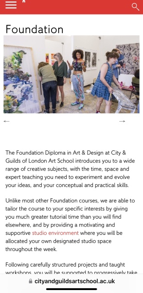 Art and Design at university; for past, present, and future students and parents