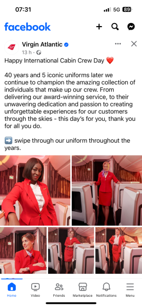 Donning my hard hat for this one - cabin crew appearance