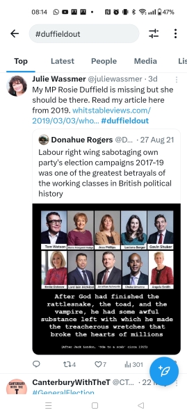 Rosie Duffield and threats