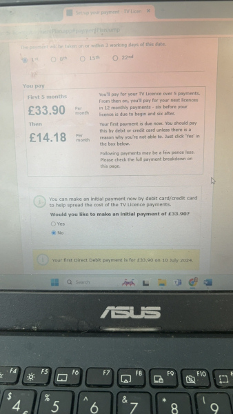 Hassled by tv licence people