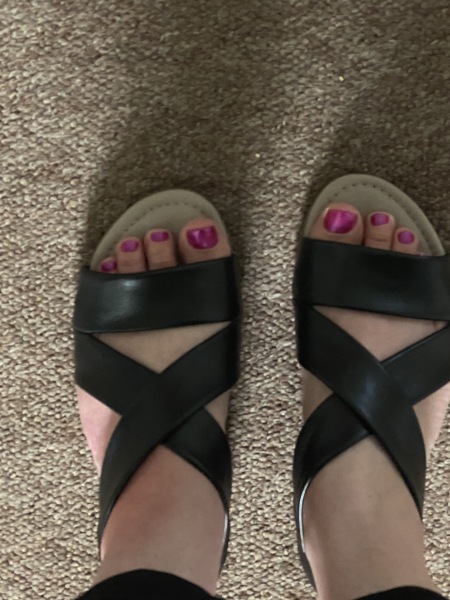 Comfy flat sandals for wide feet
