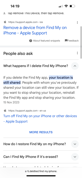 Please can someone tell me if my dd is lying? iPhone question