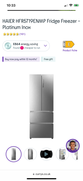 Fridge freezer recommendations.