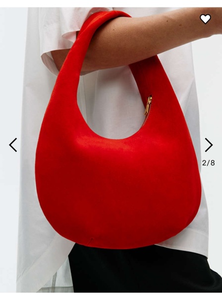 Should I keep or return this Arket red suede bag?