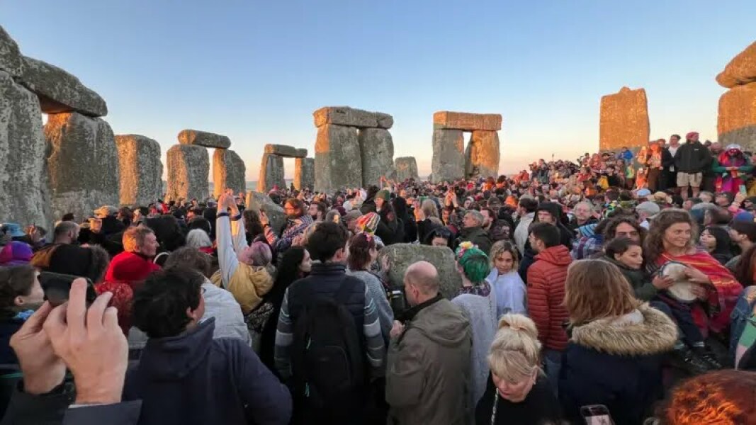 Terrorists' vandalising Stone Henge and trying to force govt policy