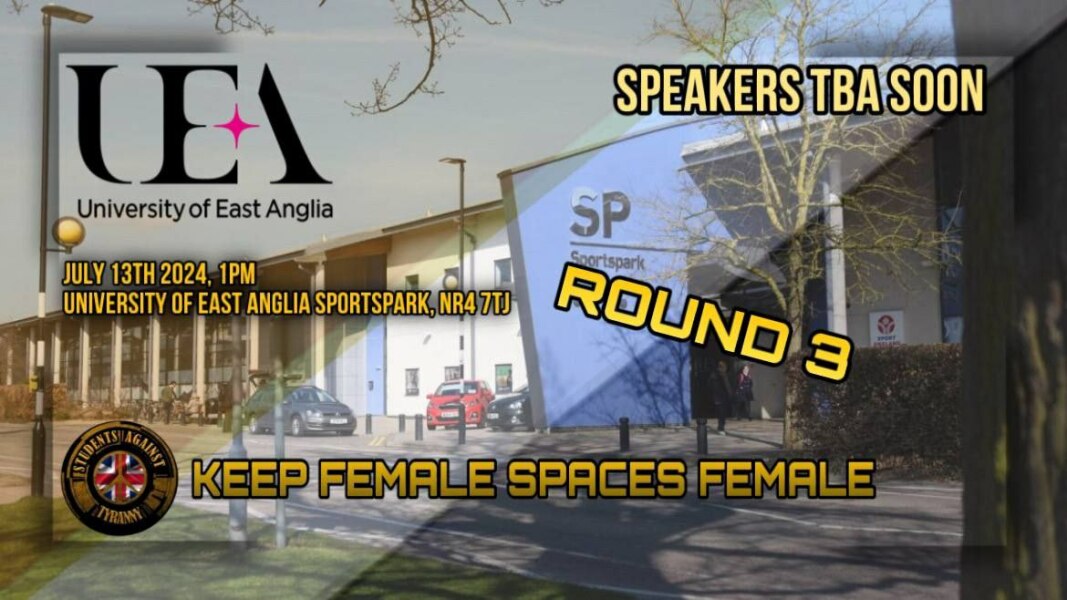 UEA Sportspark Protest - Keep Female Spaces Female (Norwich)