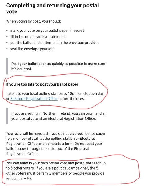 To wonder what's stopping them tampering with the postal votes