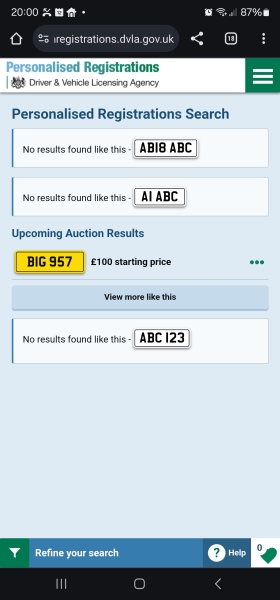 Car number plate