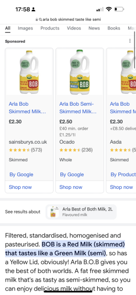 What milk do the adults in your house drink?