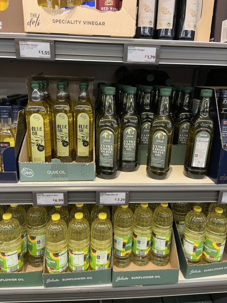 Cost of olive oil
