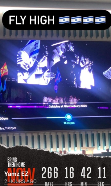 Support for Palestine at Glastonbury