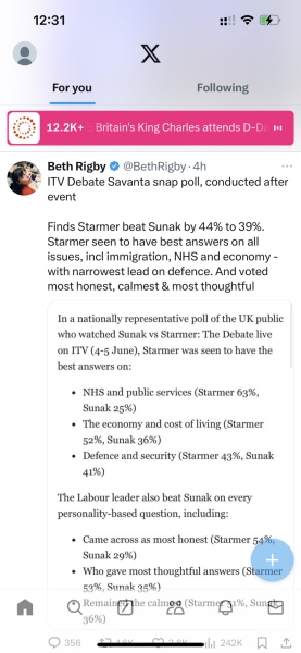 Starmer + Sunak debate thread