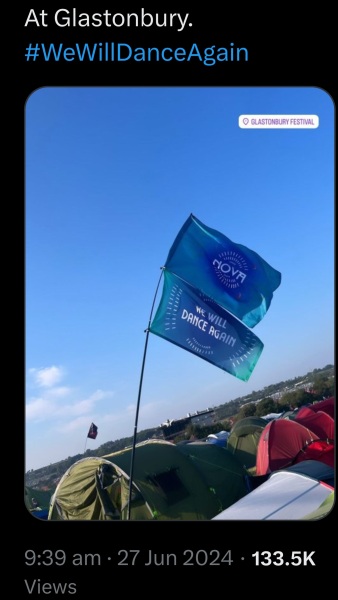 Support for Palestine at Glastonbury