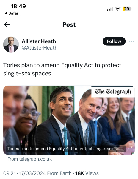 KJK is standing against Lloyd Russell-Mole in the General Election