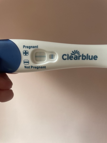 Unclear pregnancy test (TW miscarriage mentioned)