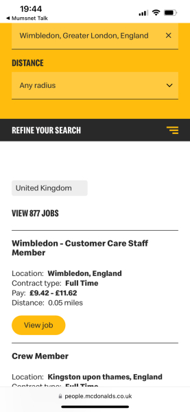 McDonald's for a  job interview  - no show