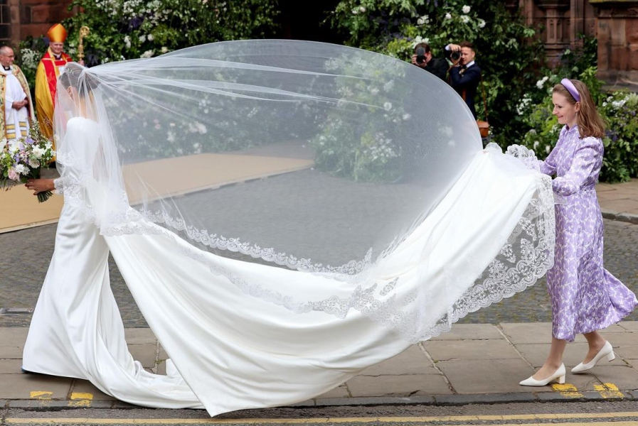 Hugh Grosnevor & Olivia Henson's wedding